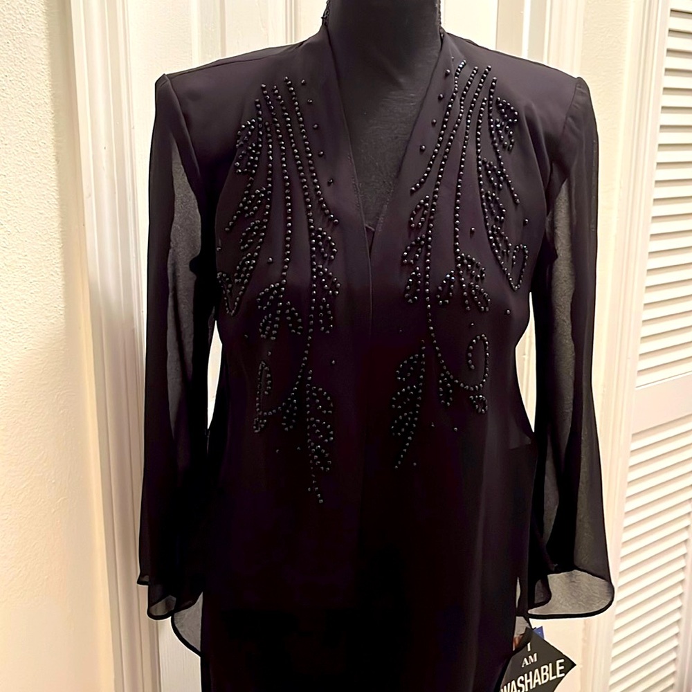 R&M Richards petite evening gown and jacket